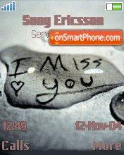 I Miss You tema screenshot