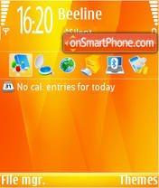 Orange 07 theme screenshot