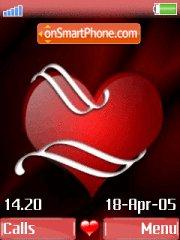 Valent Heart tema screenshot