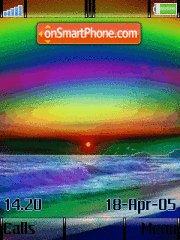 Rainbow Sun tema screenshot