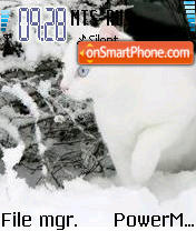 Snowy Cat es el tema de pantalla