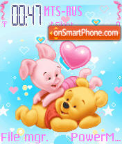 Pooh N Piglet Animated tema screenshot