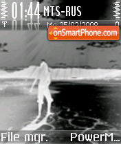 Black Reverse tema screenshot