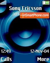 Blue Speaker tema screenshot