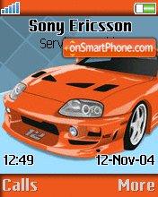 Toyota Supra tema screenshot