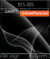 Black Leaves S60v2 theme screenshot