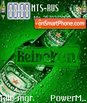 Heineken Beer Animated tema screenshot