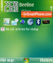 Capture d'écran Upfone Media Center 2008 thème