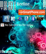 Abstract tema screenshot