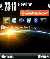 Sunrise 01 theme screenshot