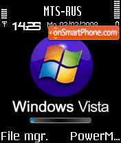 Скриншот темы Animated Vista 2 S60v2