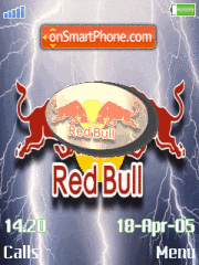 Animated Redbull tema screenshot