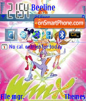 Capture d'écran Winxclub thème