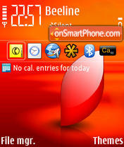 Orange Tear theme screenshot