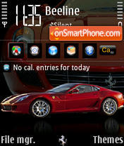 Ferrari 599 240yI theme screenshot