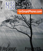 Animated Rain tema screenshot