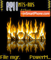 Animated Nokia es el tema de pantalla