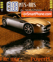 Golden Car Animated tema screenshot