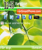 Leaf tema screenshot