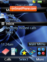 Blue Abstract tema screenshot