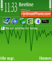 Green Line v2 theme screenshot