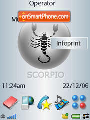 Capture d'écran Scorpio thème
