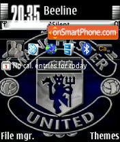 Capture d'écran Fc Manchester United thème