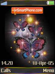 Lighting Butterfly es el tema de pantalla