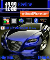 Скриншот темы Blue Audi Locus