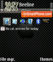 Black Apple 01 tema screenshot