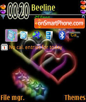 Hearts N Stars tema screenshot