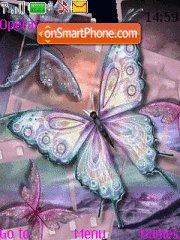 Скриншот темы Iridescent Butterfly