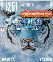 Tiger tema screenshot