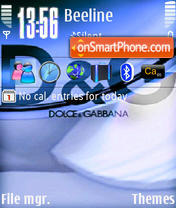 D&G Blue tema screenshot