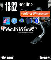 Technics tema screenshot