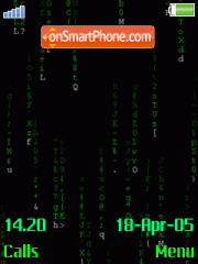 Animated Matrix tema screenshot