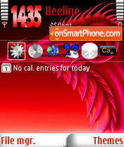 Red Dragon s60v3 tema screenshot