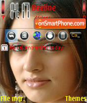 Hansika Motwani theme screenshot