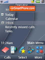 Oscar Dark Blue tema screenshot