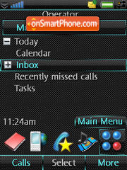 Carbon Blue tema screenshot