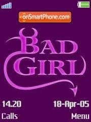 Capture d'écran Bad Girl In Purple thème