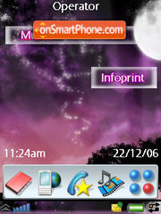 Midnight Hearts tema screenshot