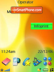 Orange tema screenshot