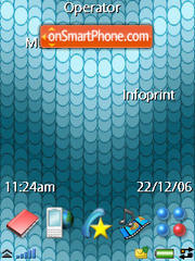 Dot Wave Blue tema screenshot