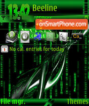 Matrix s60v3 es el tema de pantalla