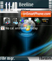 Windows Live s60v3 tema screenshot