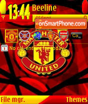 Manchester United tema screenshot