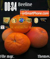 Orange 08 es el tema de pantalla