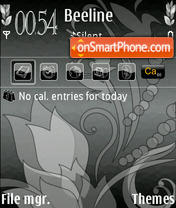 Grey 01 tema screenshot