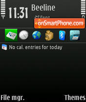 Gray Green tema screenshot